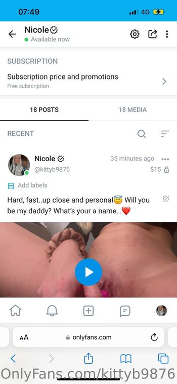 kittyb9876 Leaked Nude OnlyFans (Photo 3)
